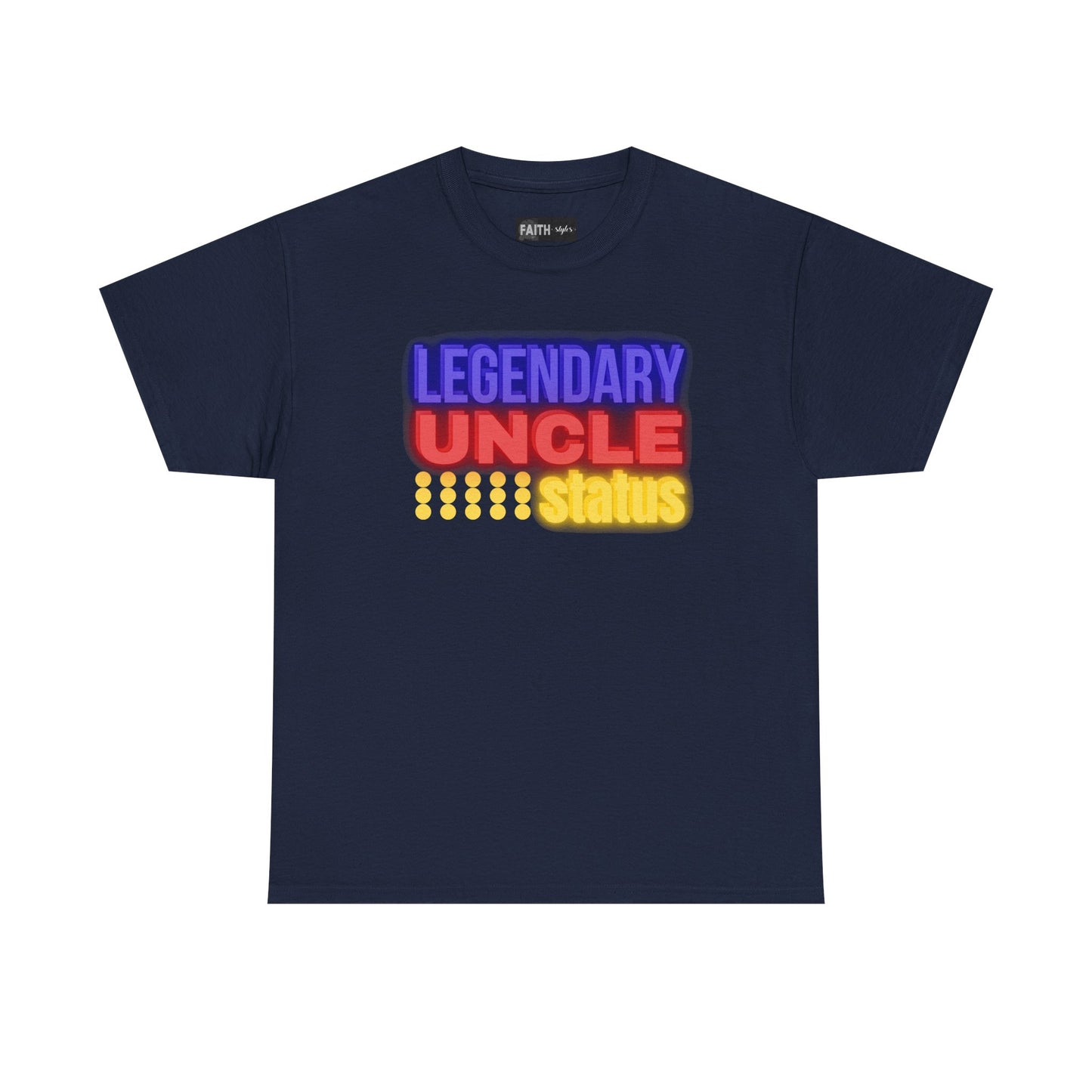 Legendary Uncle Heavy Cotton Tee, Gift for Uncle, Family Reunion Shirt, Fun Uncle T-Shirt, Birthday Gift for Him, Casual Wear