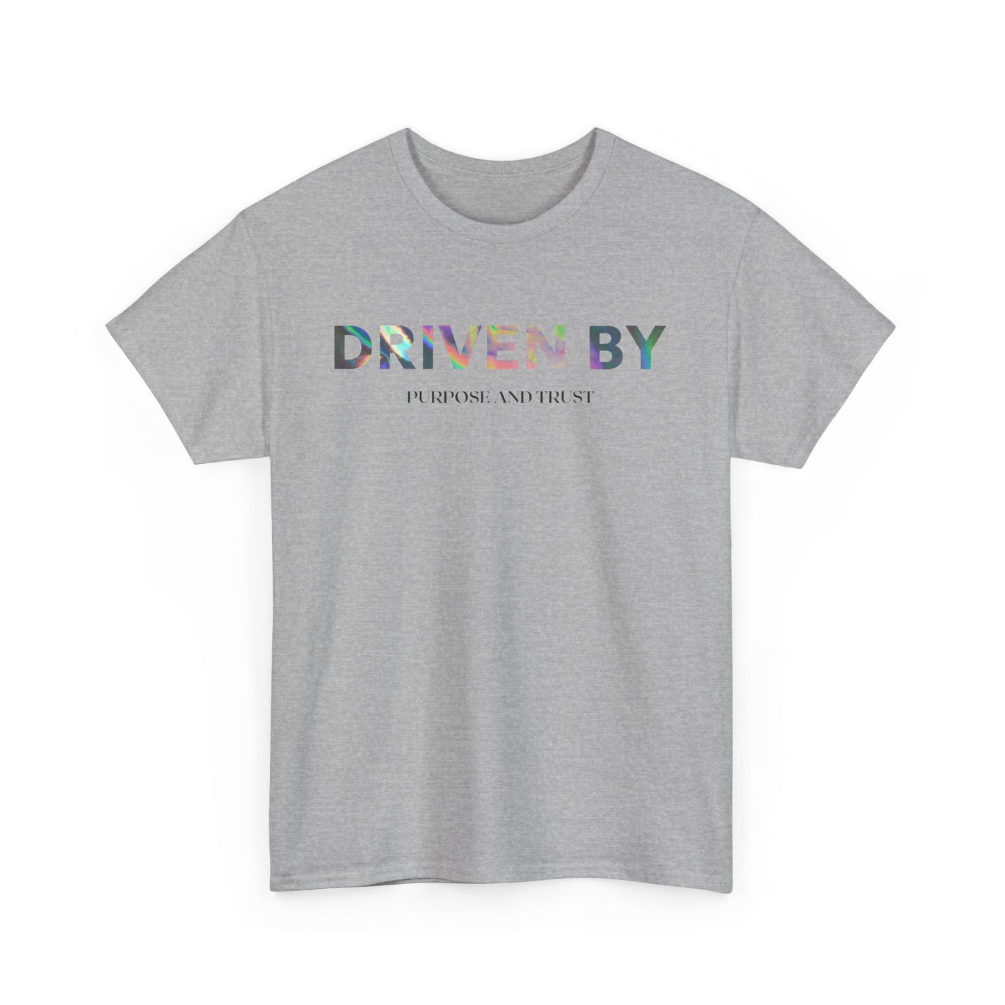 Driven By Inspiration Unisex Heavy Cotton Tee, Motivational Shirt, Casual Wear, Gift Idea for Friends, Positive Vibes, Everyday Style