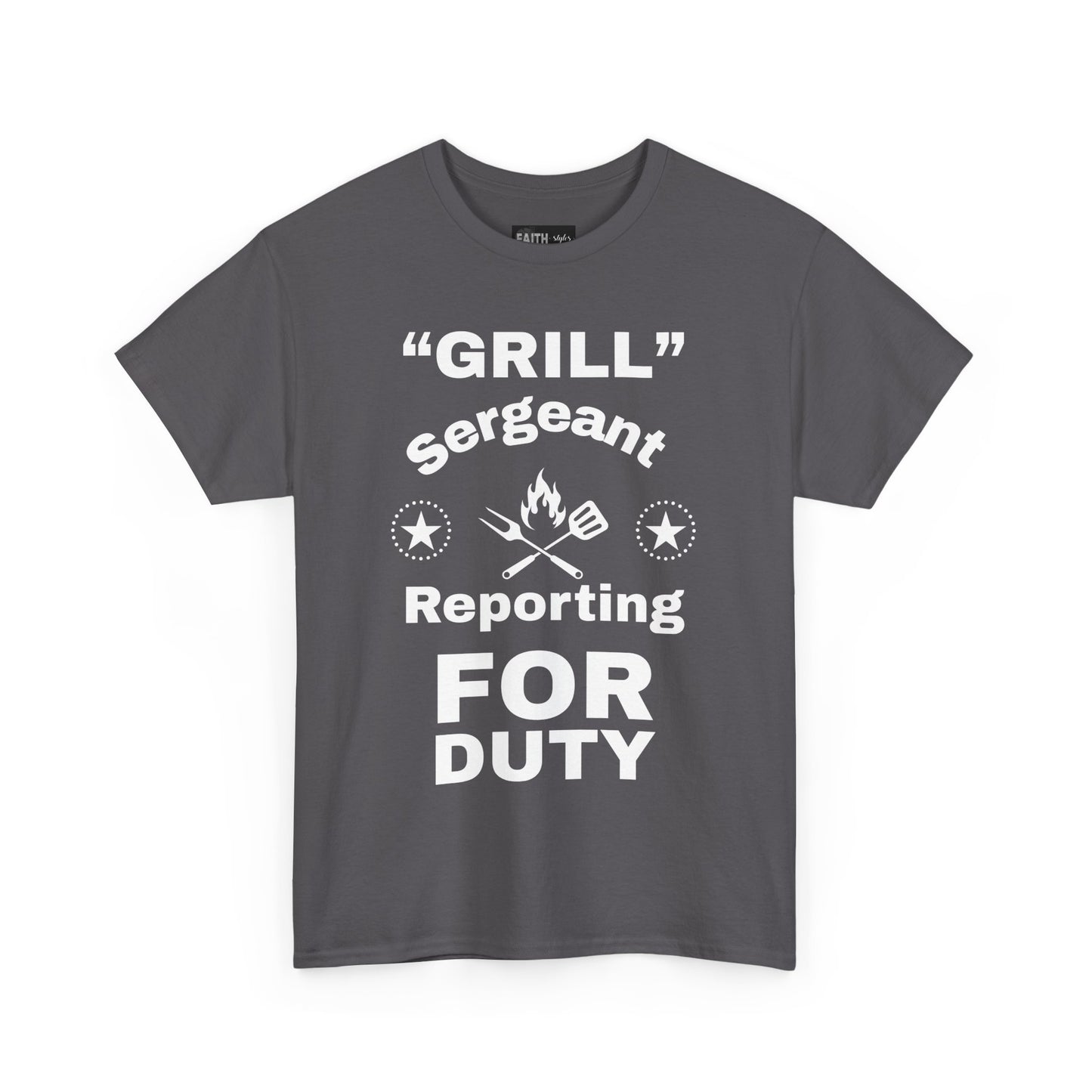 Grill Sergeant Tee - Perfect for BBQs, Father's Day Gift, Unisex Cotton T-Shirt, Outdoor Parties, Cooking Enthusiasts