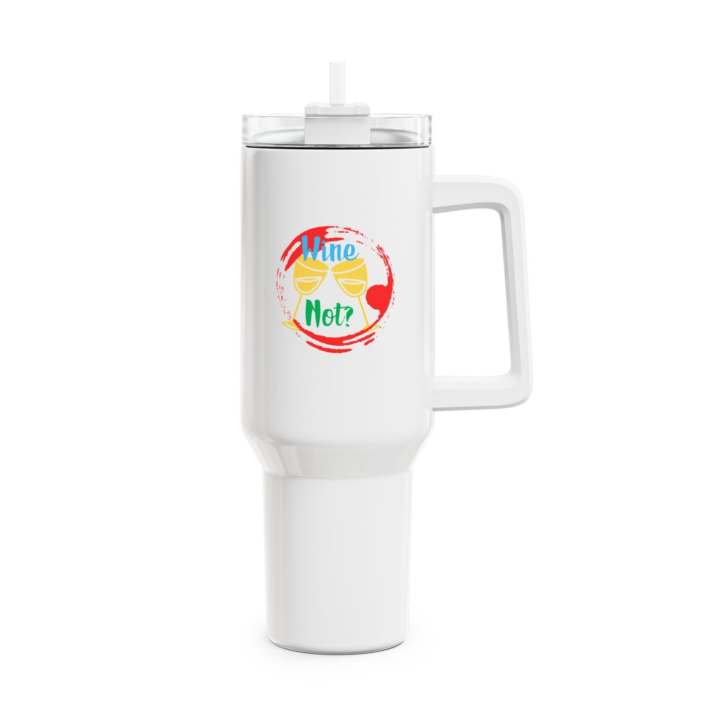 Vibrant 40oz Tumbler with Straw - Perfect for Picnics, Travel, or Everyday Hydration, Personalize Your Drinkware!