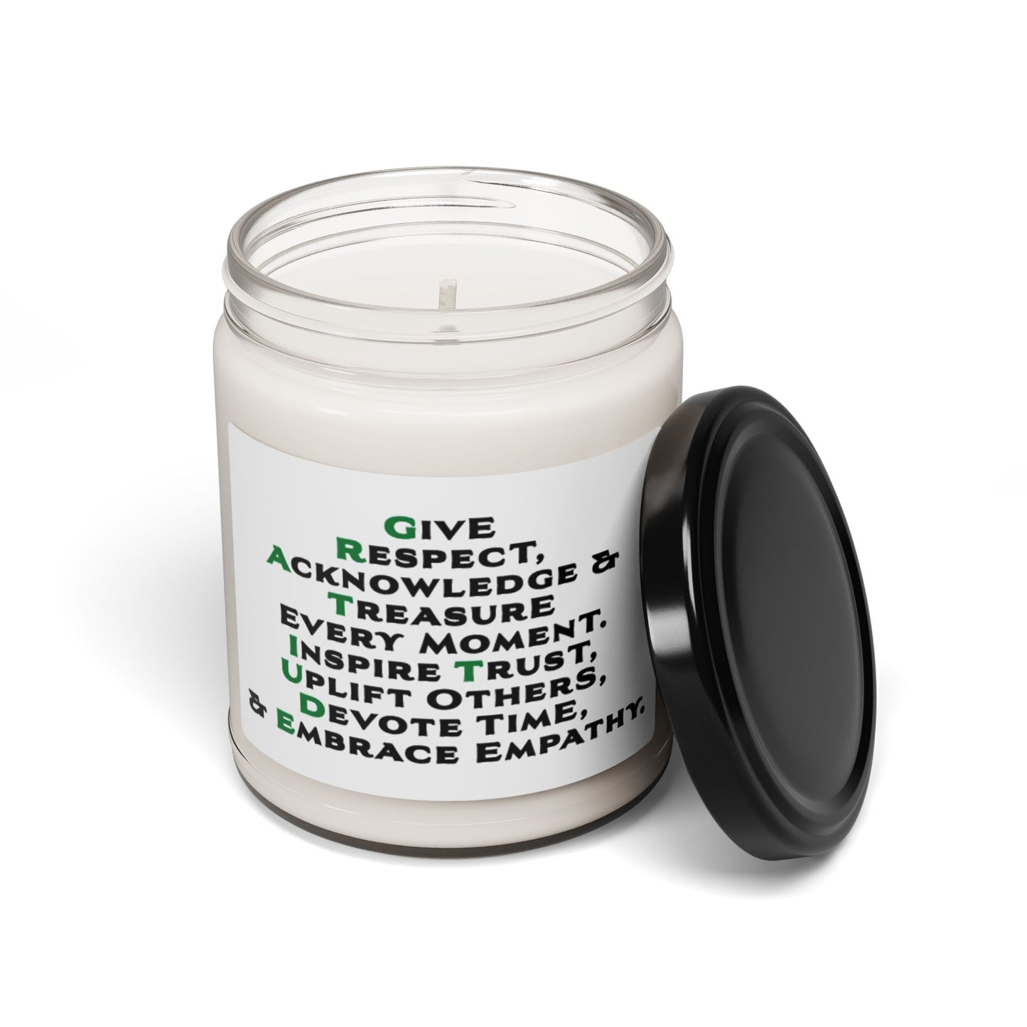 FaithStyles “Gratitude” Scented Soy Candle – Self-Care, Mindfulness & Home Decor