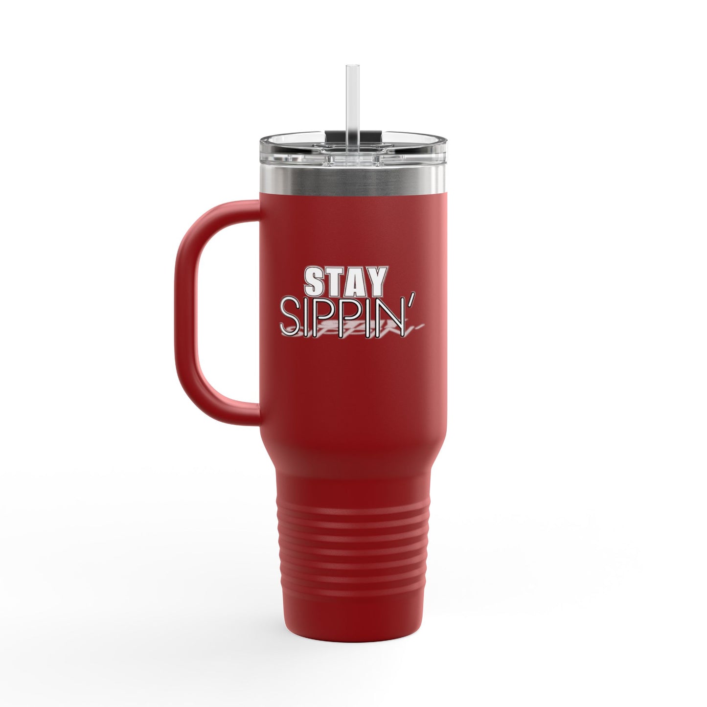 Stay Sippin' Insulated Travel Mug, Perfect for On-the-Go, 40oz Drinkware, Eco-Friendly, Great Gift for Coffee Lovers, Road Trips
