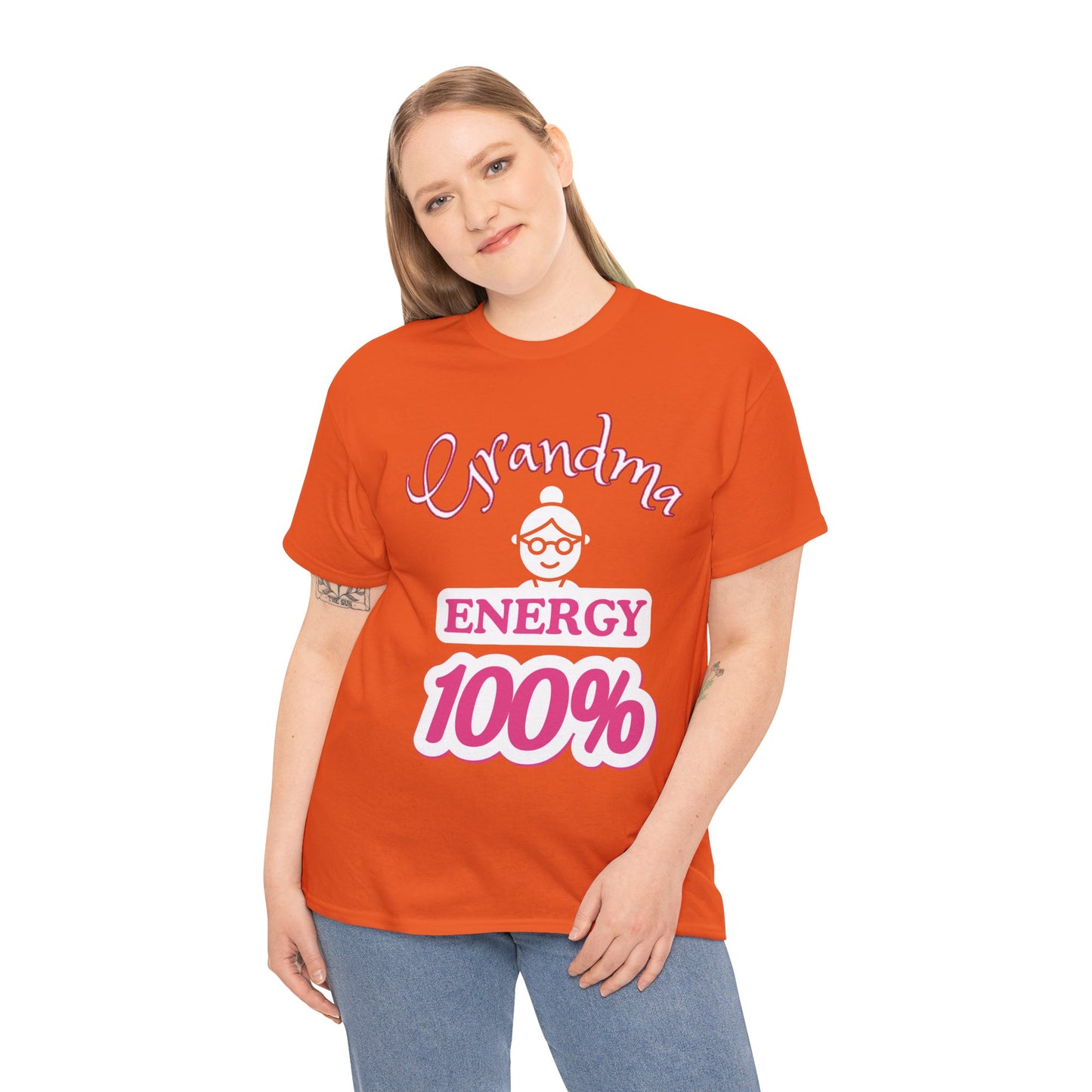 Fun Grandma Energy T-Shirt, Gift for Grandmothers, Casual Tee, Family Reunion Wear, Cute Gift for Mother's Day, Humor Shirt