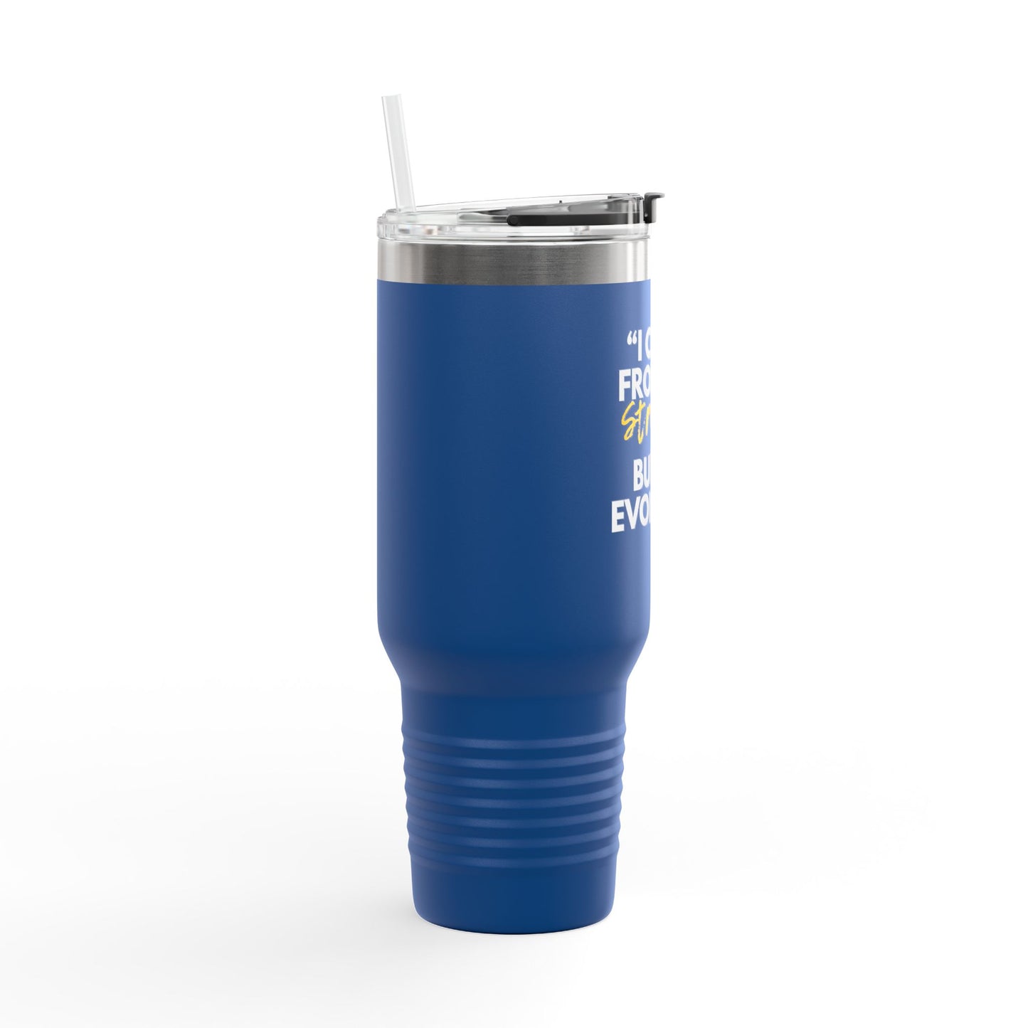 Inspirational Insulated Travel Mug, Motivational Coffee Tumbler, Evolved Journey Mug, Perfect for Gifts, Travel, and Daily Use