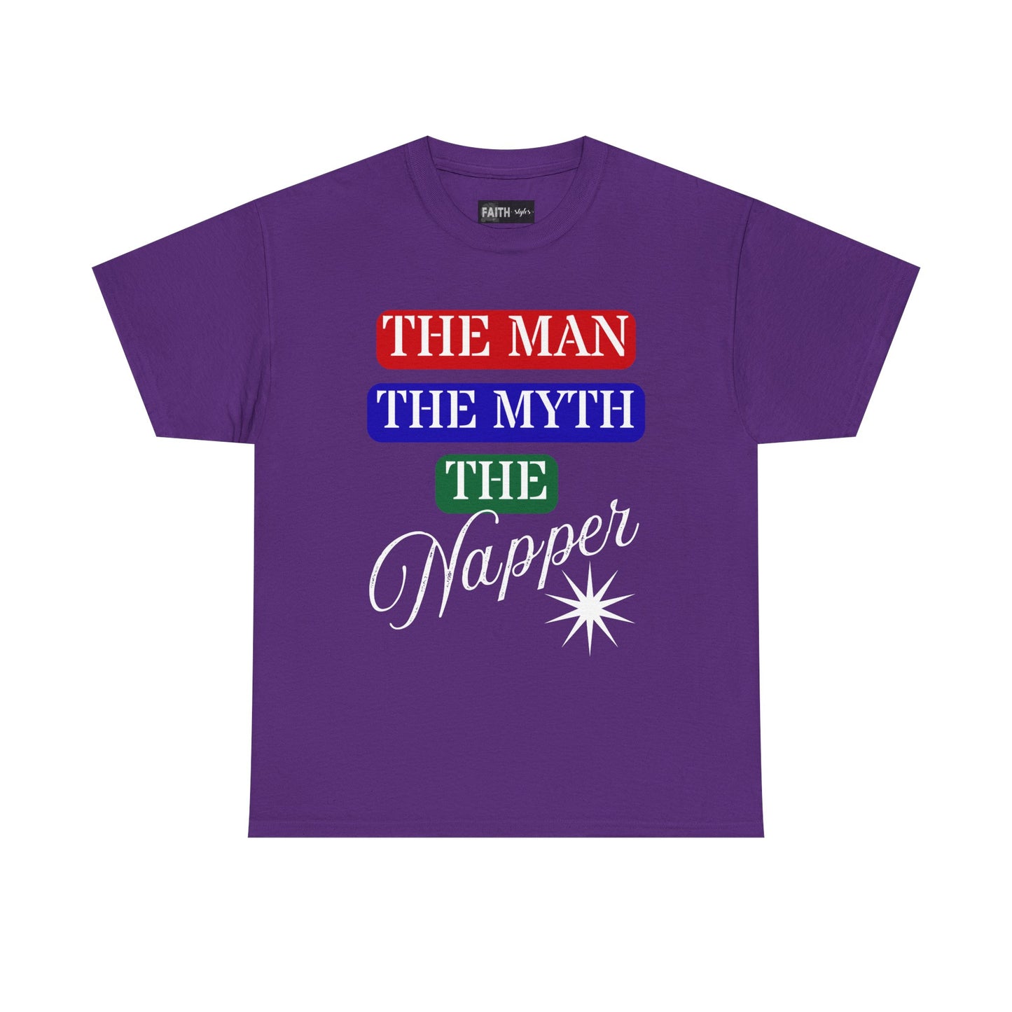 The Man, The Myth, The Napper Tee - Funny Unisex Cotton T-Shirt, Gift for Nap Lovers, Humor Apparel, Relaxation Shirt, Fun Sleepwear