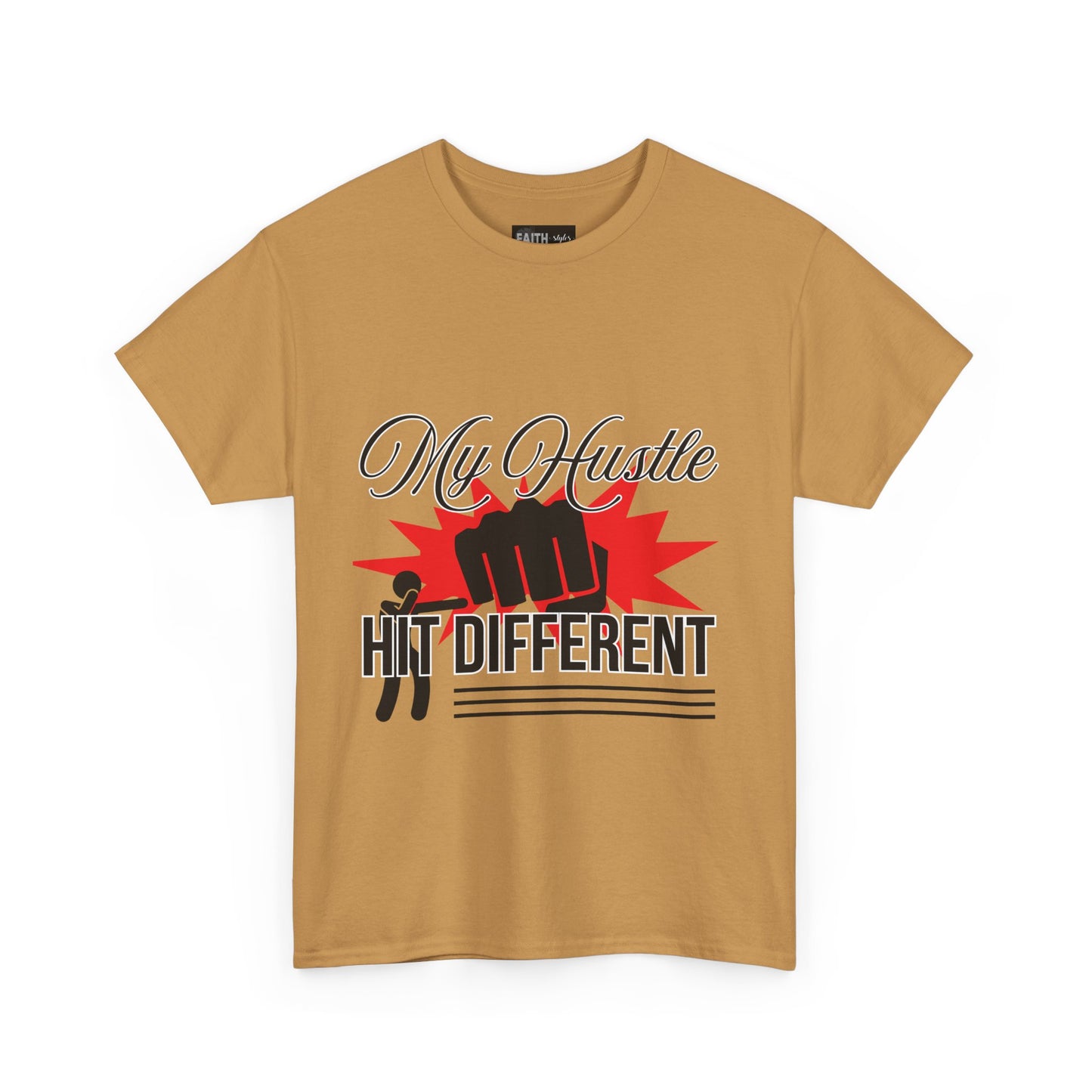 My Hustle Hits Different Cotton Tee, Motivational T-Shirt, Unisex Casual Wear, Gift for Entrepreneurs, Hustle Culture Apparel, Workout Shirt