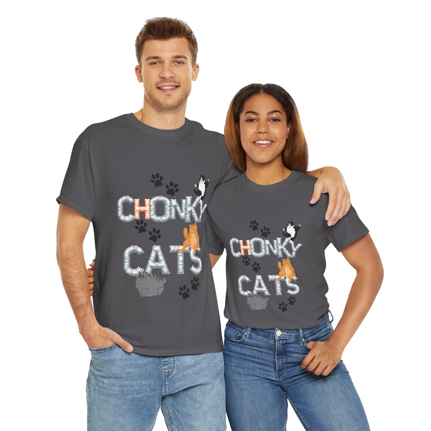 Chonk Cats Unisex Tee - Funny Pet Lovers Shirt, Cat Lover Gift, Humor Tee, Cute Animal Apparel, Gifts for Cat Owners