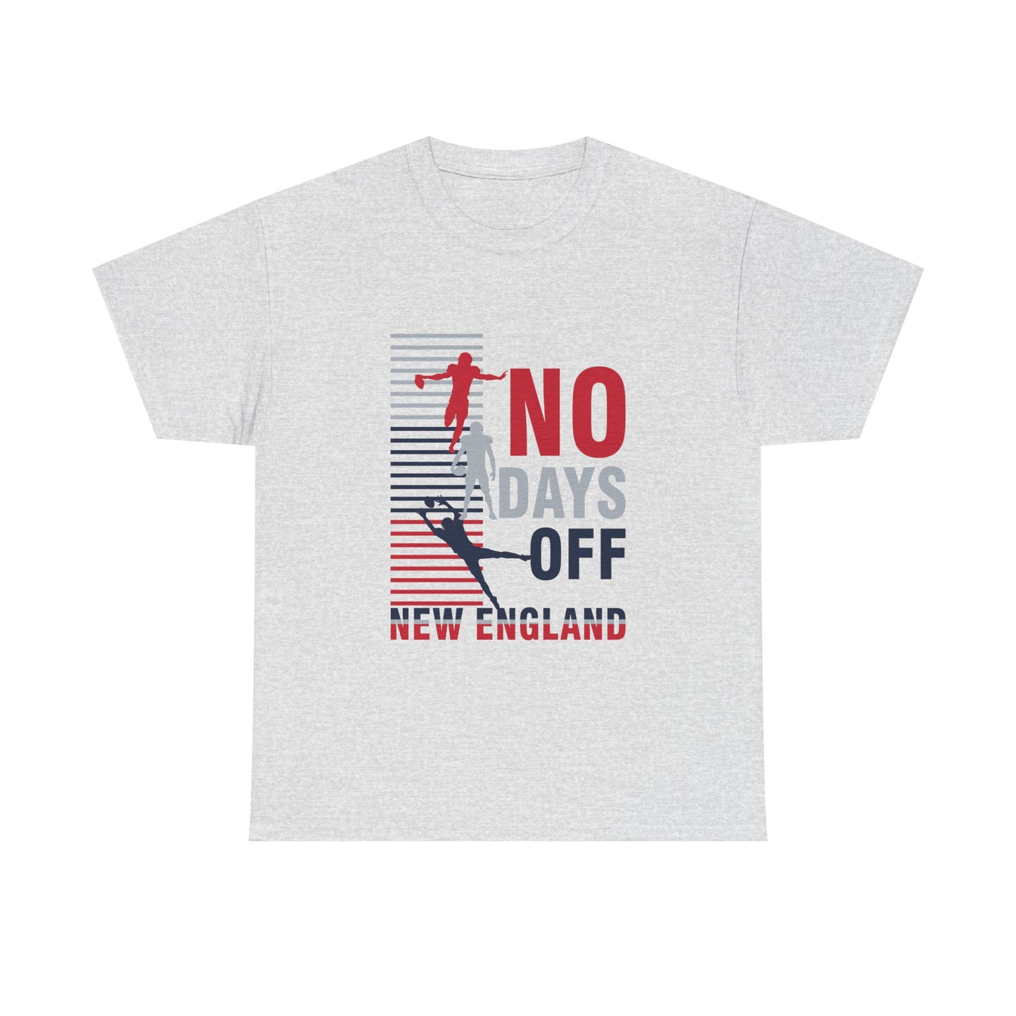 FaithStyles “No Days Off” Graphic Tee – New England Football Fan Shirt