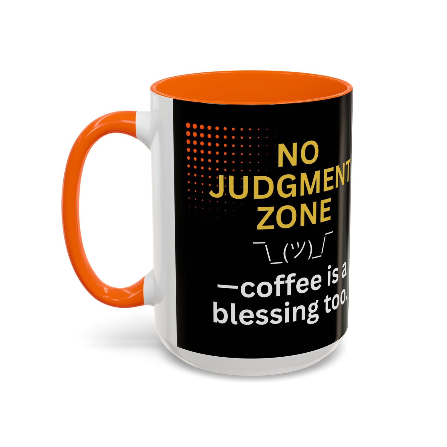 FaithStyles No Judgment Zone Coffee Mug, Funny Gift for Coffee Lovers, Unique Java Cup, Perfect for Birthdays, Inspirational Drinkware
