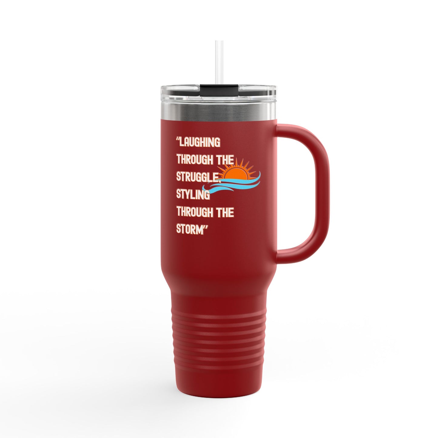 Insulated 40oz Travel Mug with Sunrise Design | Perfect for On-the-Go, Camping, Travel, or Everyday Use | Ideal Gift for Coffee Lovers
