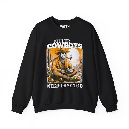 Killer Cowboys Graphic Sweatshirt, Cozy Unisex Pullover, Great for Cowboy Fans