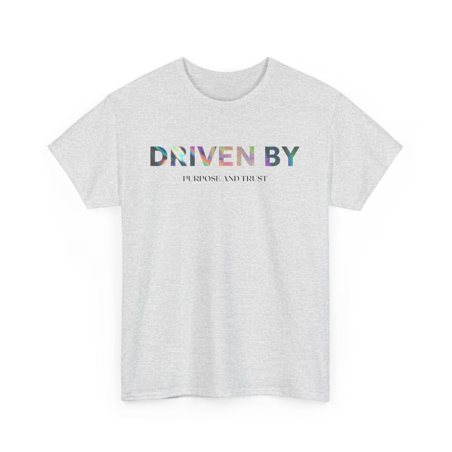 Driven By Inspiration Unisex Heavy Cotton Tee, Motivational Shirt, Casual Wear, Gift Idea for Friends, Positive Vibes, Everyday Style