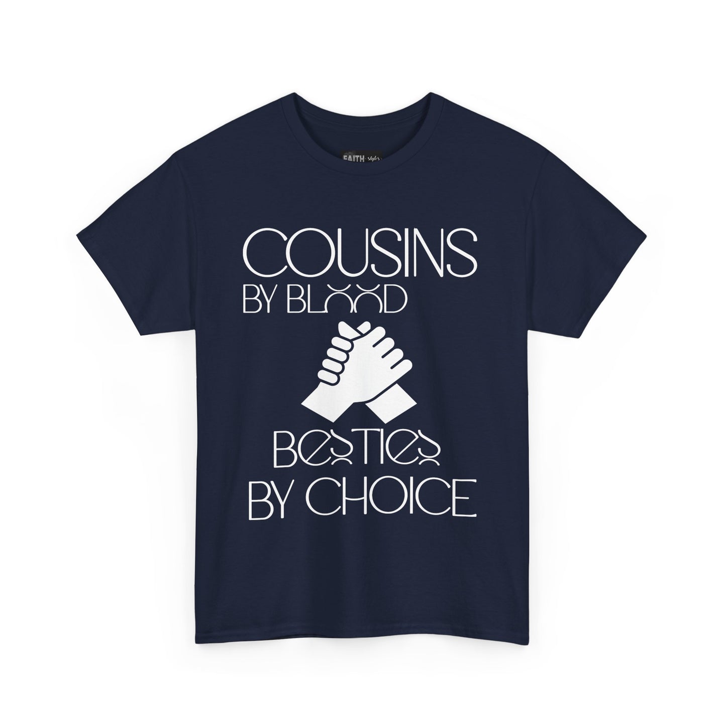 Cousins & Besties Tee, Unisex Heavy Cotton T-Shirt, Family Reunion Apparel, Friendship Gift, Casual Wear, Summer Style