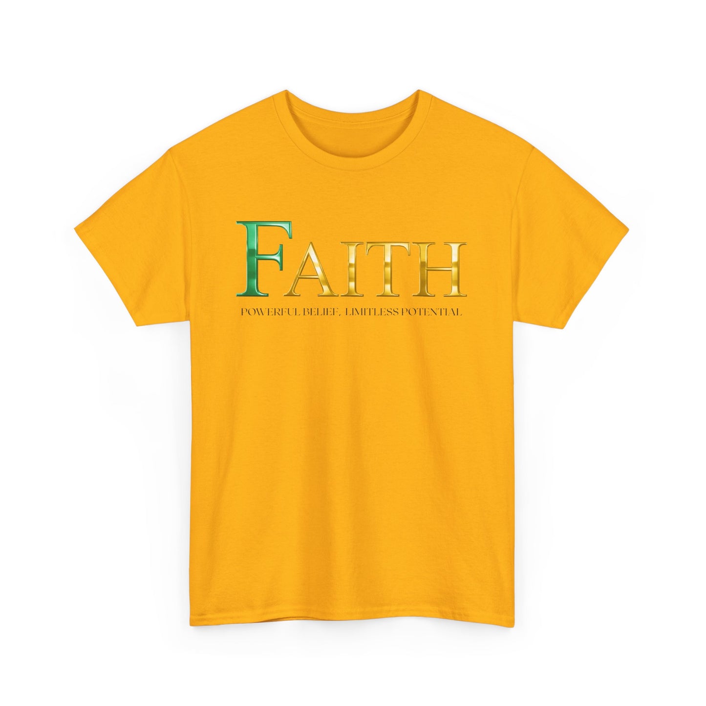 Faith Unisex Heavy Cotton Tee - Inspirational Shirt, Everyday Wear, Faith-Based Gift, Motivational Apparel, Casual Style