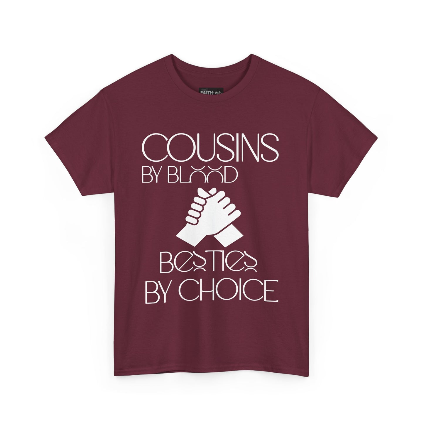 Cousins & Besties Tee, Unisex Heavy Cotton T-Shirt, Family Reunion Apparel, Friendship Gift, Casual Wear, Summer Style