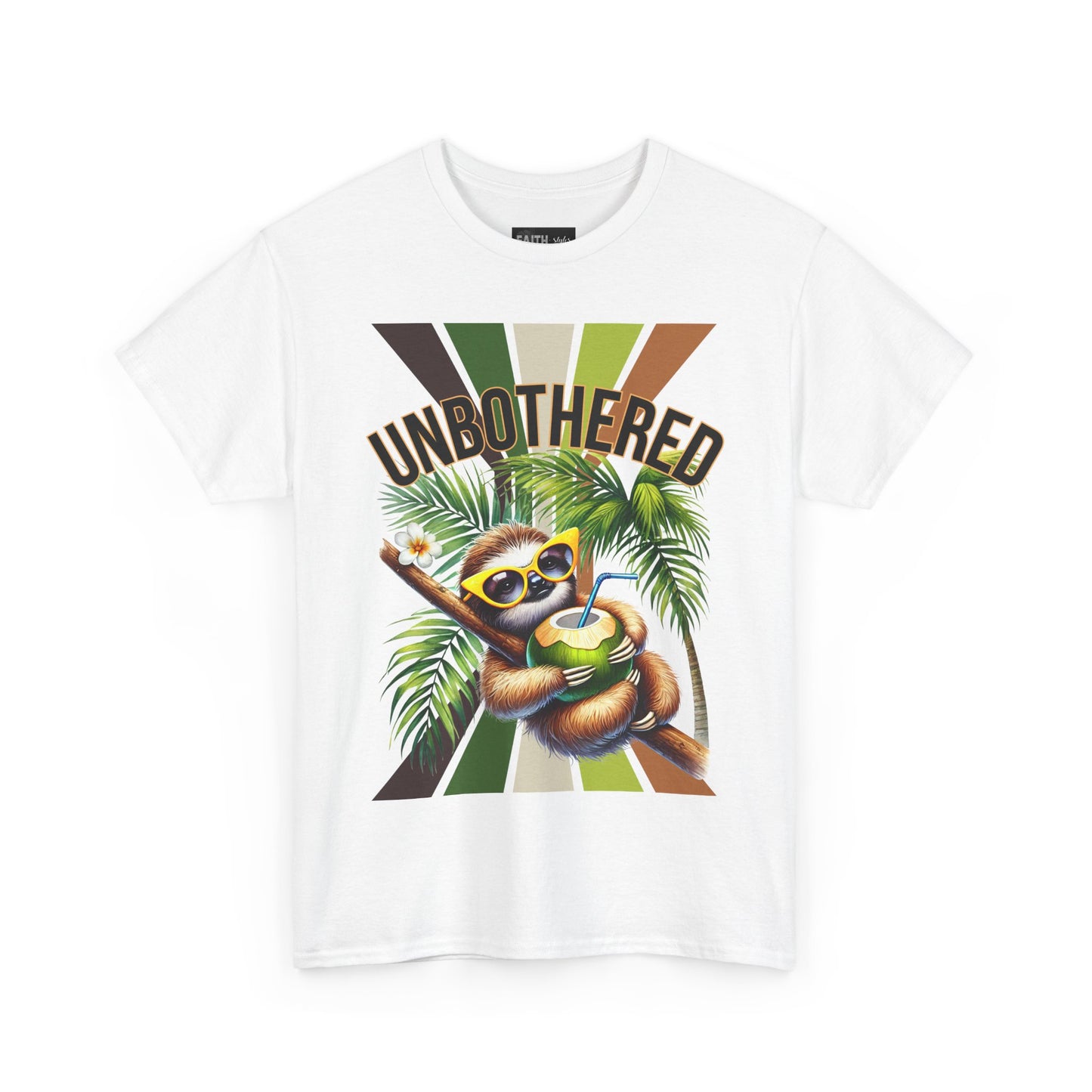 Chill Sloth Graphic Tee - Unbothered Cotton T-Shirt, Casual Wear, Perfect for Gifts, Nature Lovers, Relaxed Vibes