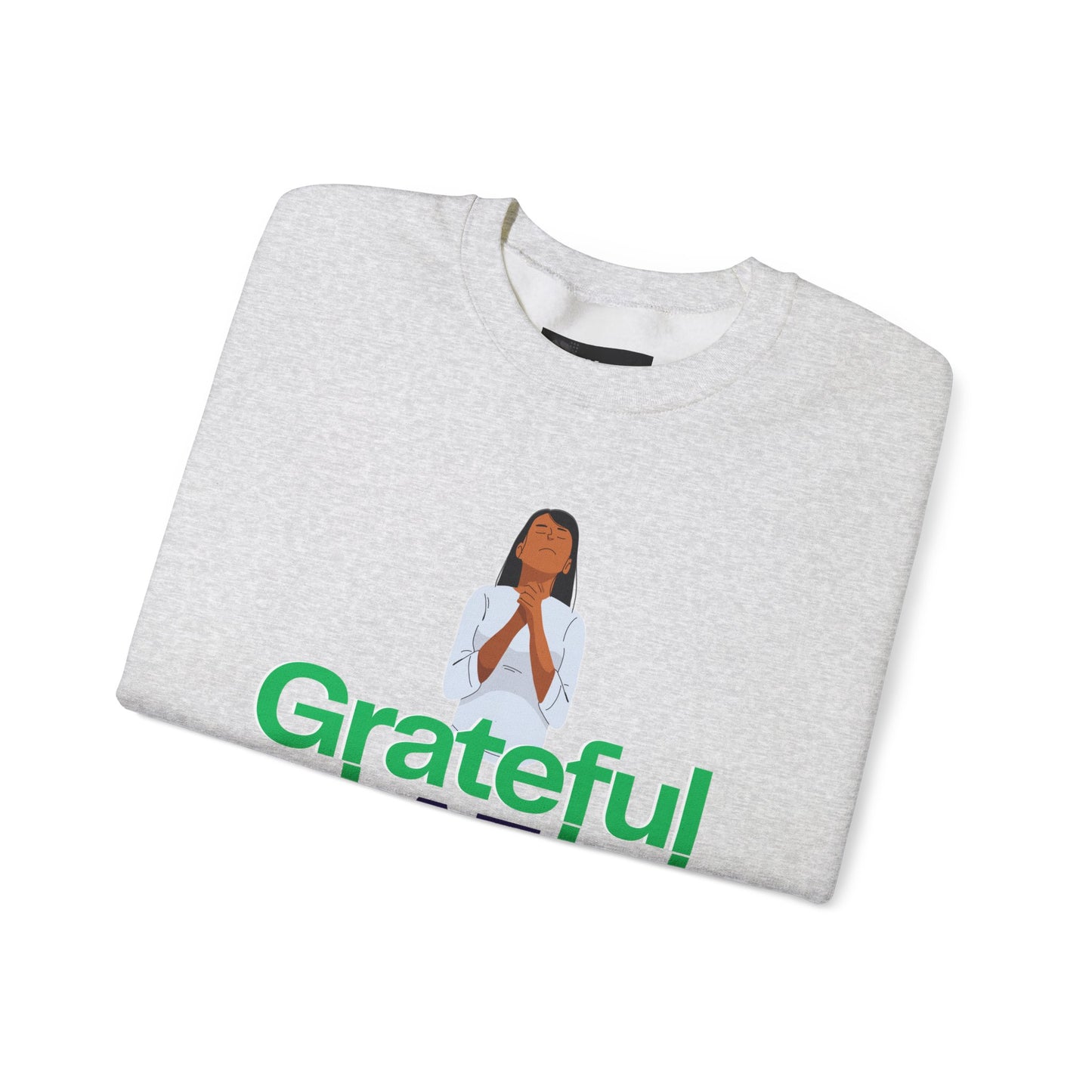 Women Grateful AF Crewneck Sweatshirt | Cozy Unisex Pullover for Thanksgiving, Gifts, and Everyday Wear