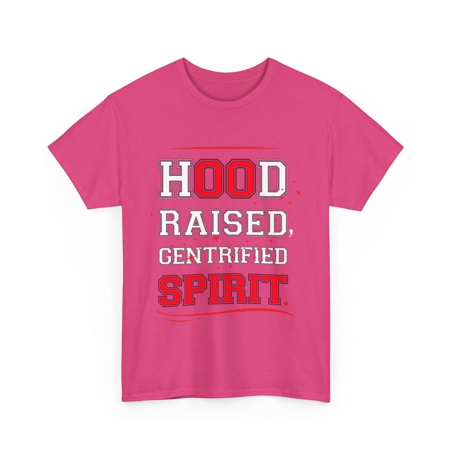 Hood Raised Spirit Unisex Heavy Cotton Tee - Empowering Streetwear