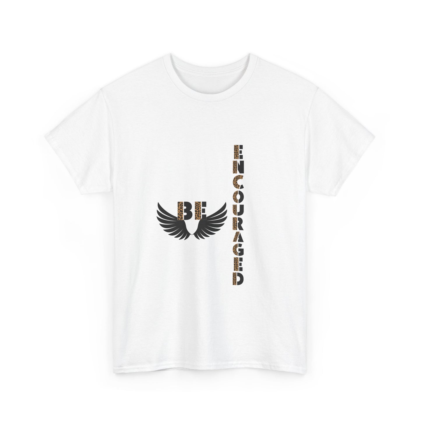 Be Encouraged Unisex Heavy Cotton T-shirt- Inspirational Gift, Motivational Shirt, Casual Wear, Everyday Reminder, Uplifting Apparel