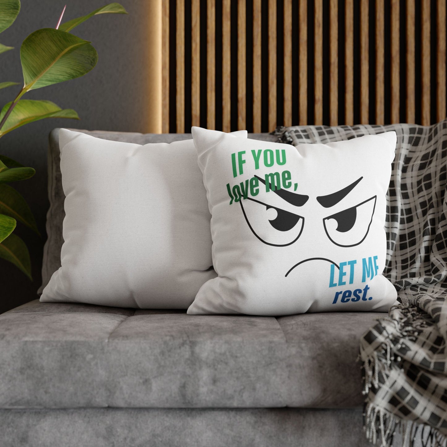 Humorous Pillowcase, Funny Home Decor, Gift for Couples, Bedroom Accent, Rest & Relaxation