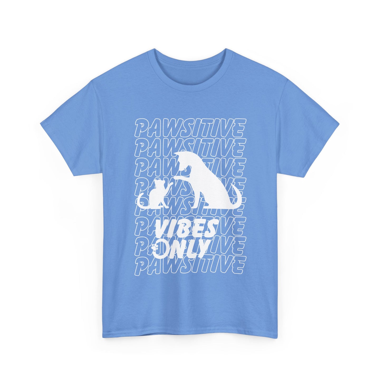 "Pawsitive Vibes Only" Unisex Heavy Cotton T-shirt