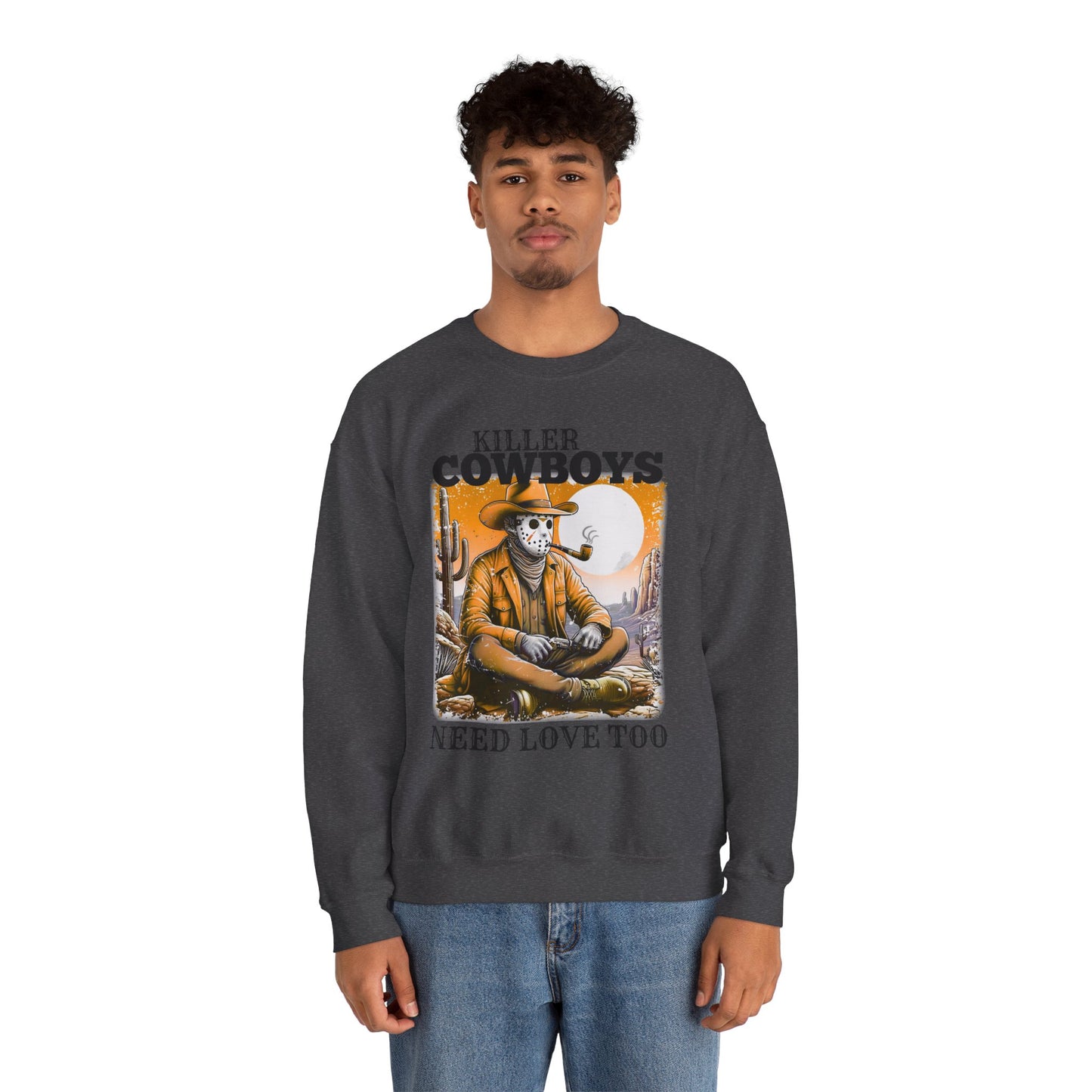 Killer Cowboys Graphic Sweatshirt, Cozy Unisex Pullover, Great for Cowboy Fans