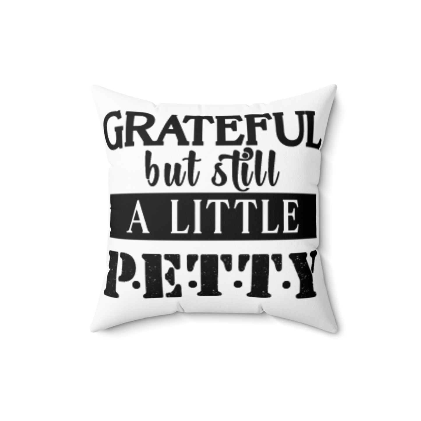 FaithStyles "GRATEFUL" Spun Polyester Square Pillow