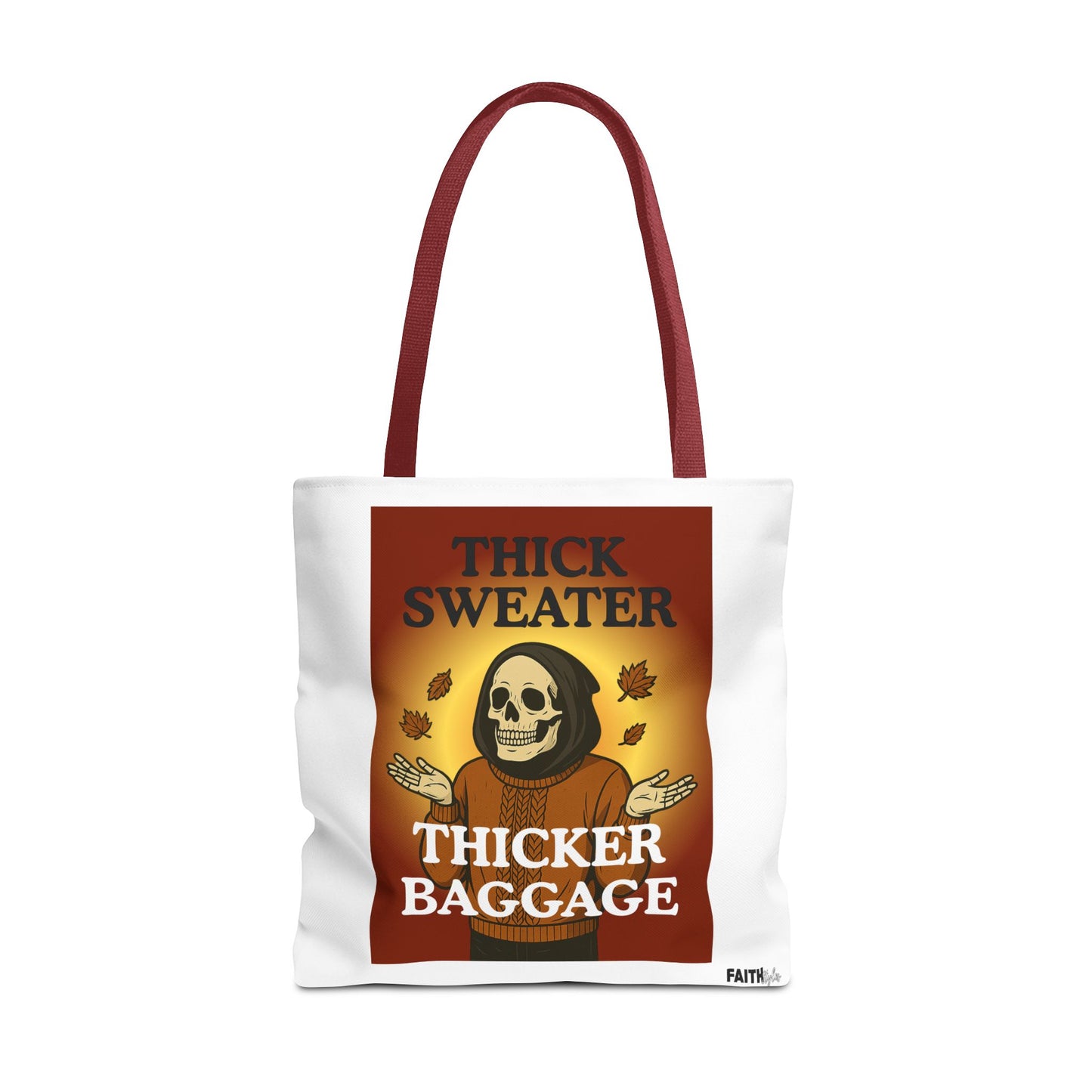 FaithStyles Fall-Themed Thicker Baggage Tote Bag, Halloween, Autumn Vibes, Eco-Friendly Gift, Spooky Baggage, Seasonal Carryall, Shopping Bag, Casual Style
