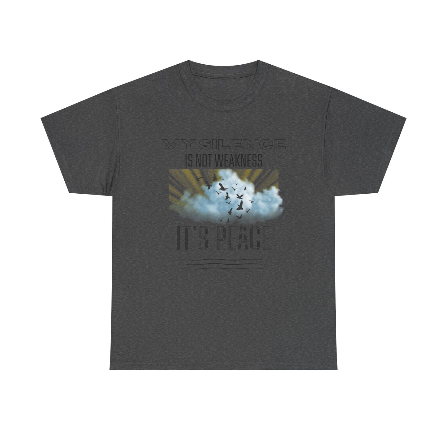 Inspirational Male Graphic Tee, Motivational Shirt, Casual Wear, Gifts for Friends, Peaceful Message, Everyday Comfort