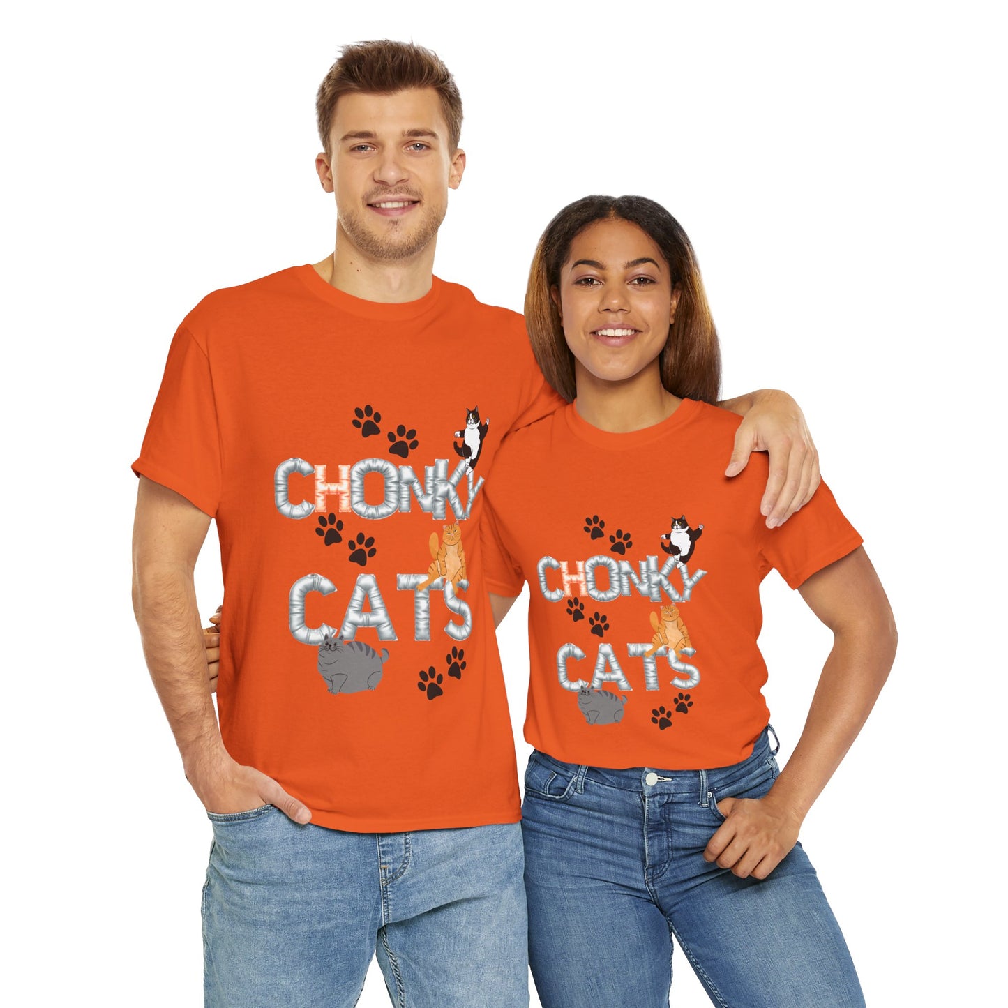 Chonk Cats Unisex Tee - Funny Pet Lovers Shirt, Cat Lover Gift, Humor Tee, Cute Animal Apparel, Gifts for Cat Owners