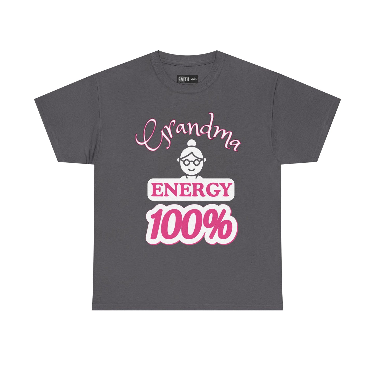 Fun Grandma Energy T-Shirt, Gift for Grandmothers, Casual Tee, Family Reunion Wear, Cute Gift for Mother's Day, Humor Shirt