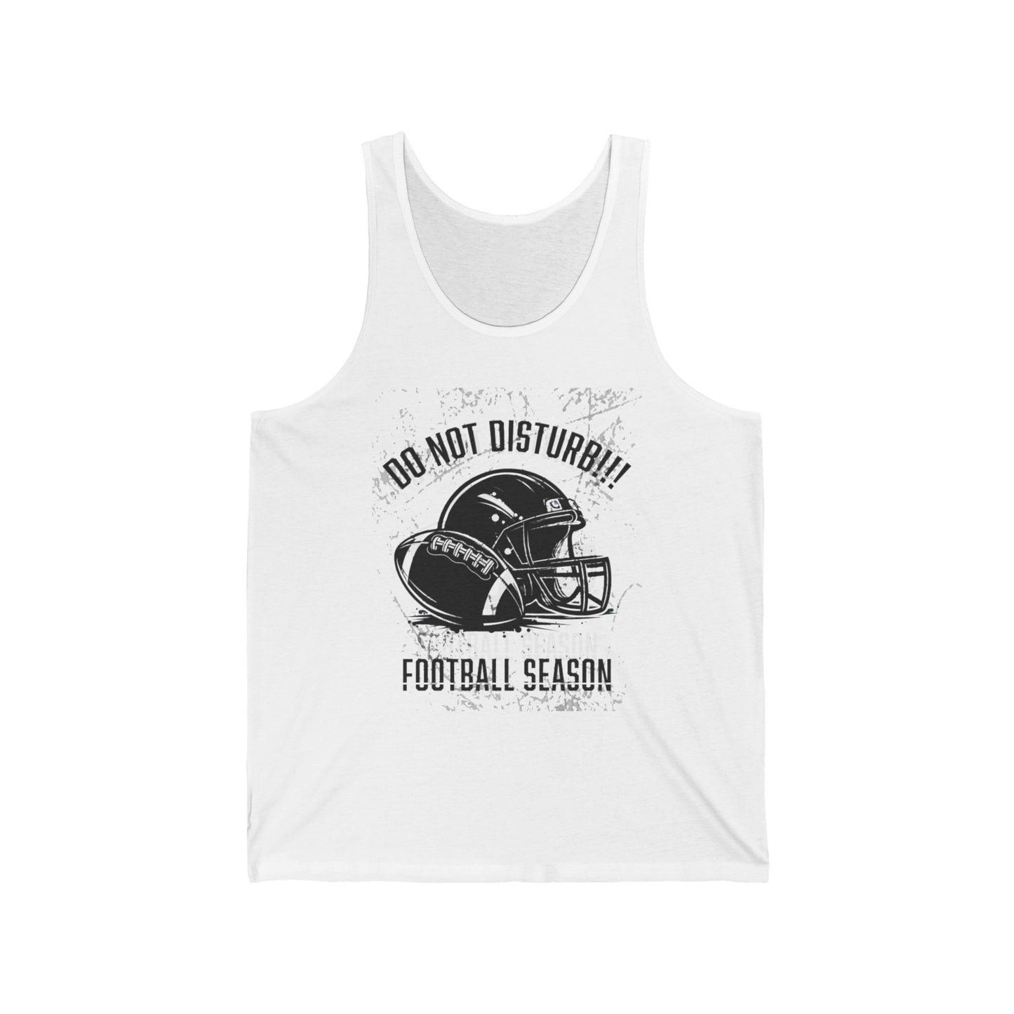 Football Season Unisex Tank Top, Graphic Tee for Fans, Summer Style, Sportswear for Game Days, Relaxed Fit Shirt