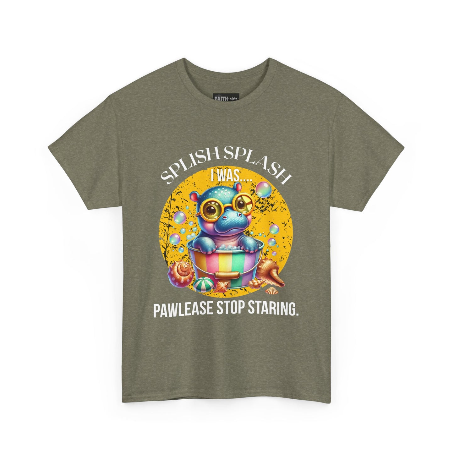Splash Splash Frog Tee, Cute Animal Shirt, Fun Graphic T-Shirt, Summer Vibes Apparel, Gifts for Animal Lovers, Unisex Cotton Tee