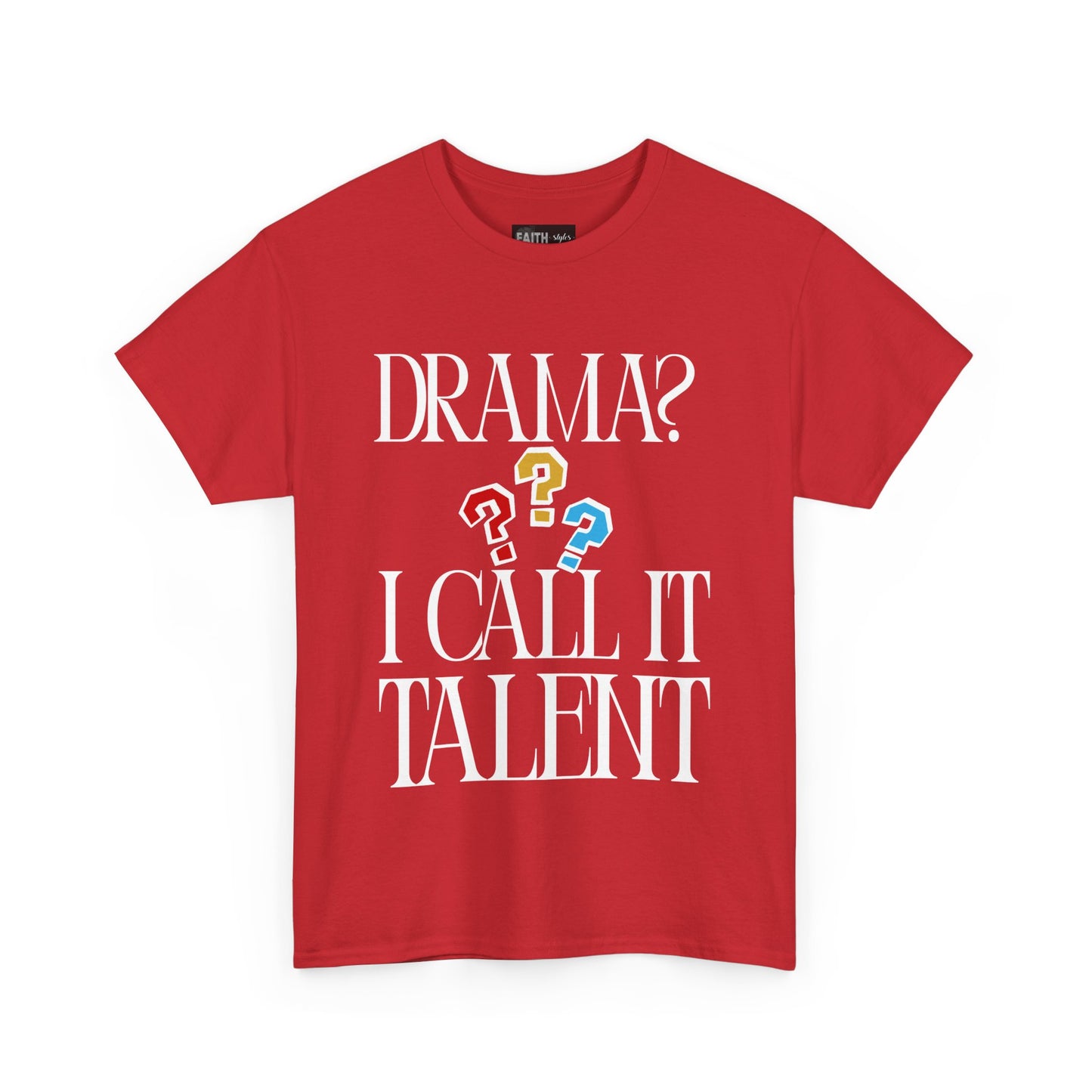 Drama Talent Unisex Heavy Cotton Tee, Funny Graphic Tee, Gift for Actors, Quirky Tee for Drama Lovers, Casual Wear, Gift for Friends