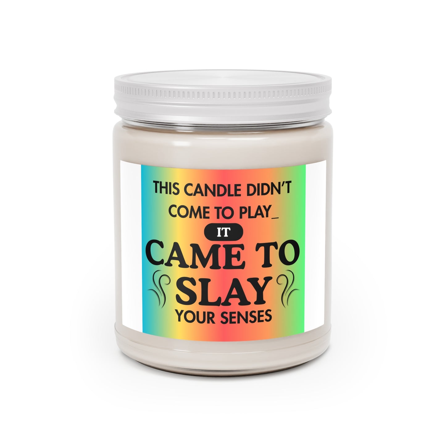 Vibrant Soy Candles with Playful Scent