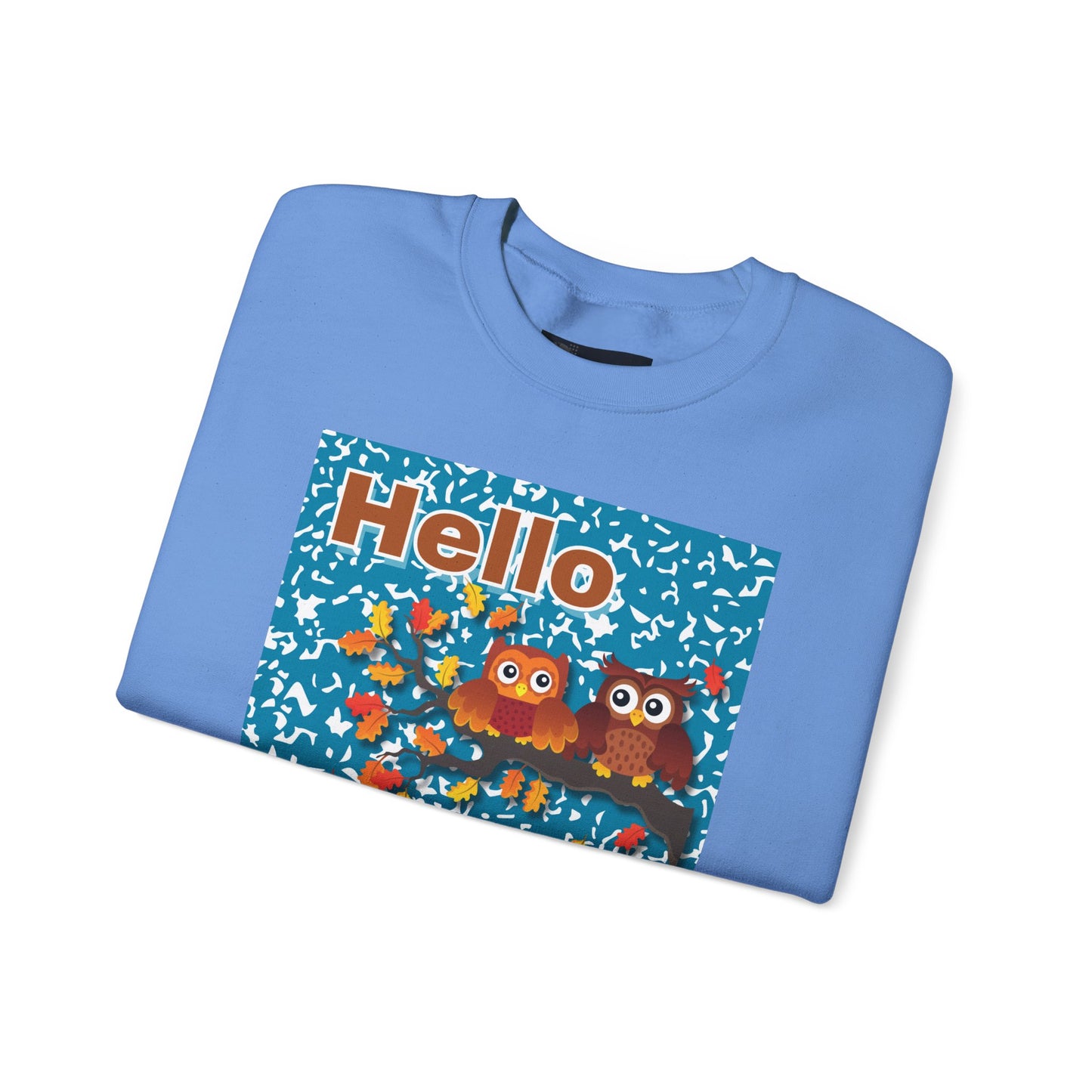Autumn Owl Crewneck Sweatshirt, Cozy Fall Apparel, Seasonal Gift, Halloween, Thanksgiving, Cute Sweatshirt, Unisex Fall Fashion