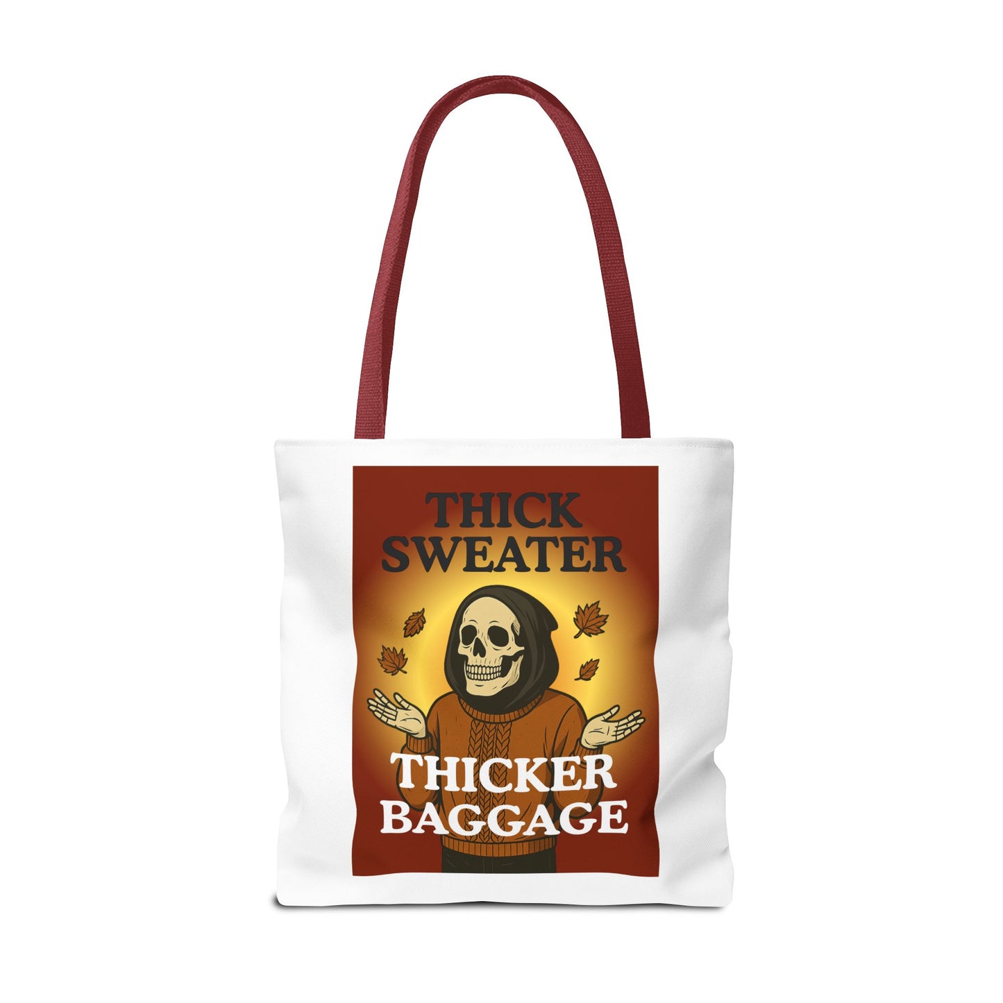 FaithStyles Fall-Themed Thicker Baggage Tote Bag, Halloween, Autumn Vibes, Eco-Friendly Gift, Spooky Baggage, Seasonal Carryall, Shopping Bag, Casual Style