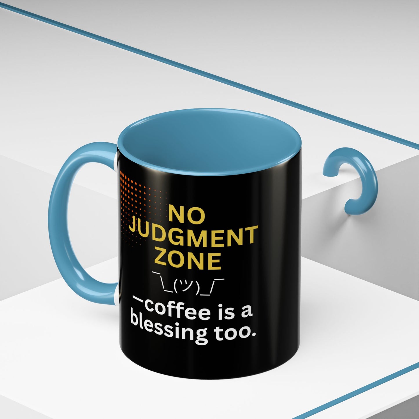 No Judgment Zone Coffee Mug, Funny Gift for Coffee Lovers, Unique Java Cup, Perfect for Birthdays, Inspirational Drinkware