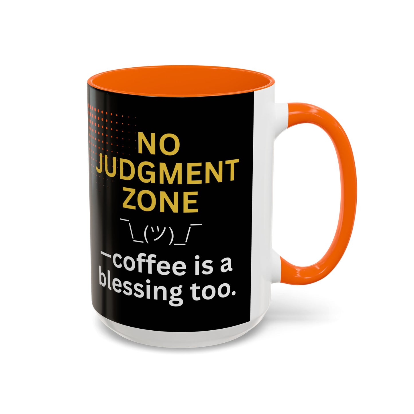 No Judgment Zone Coffee Mug, Funny Gift for Coffee Lovers, Unique Java Cup, Perfect for Birthdays, Inspirational Drinkware