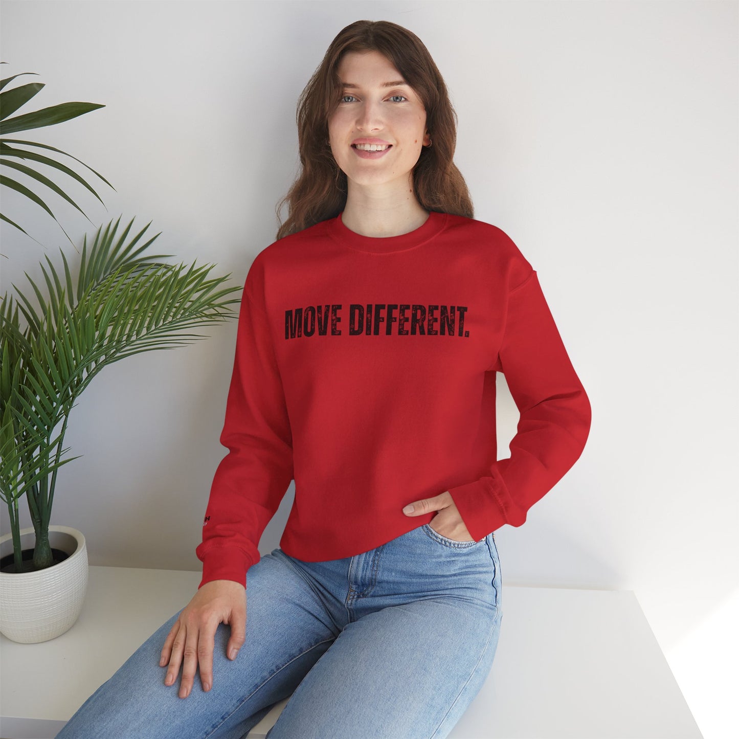 MOVE DIFFERENT. Unisex Crewneck Sweatshirt | Faith Styles®