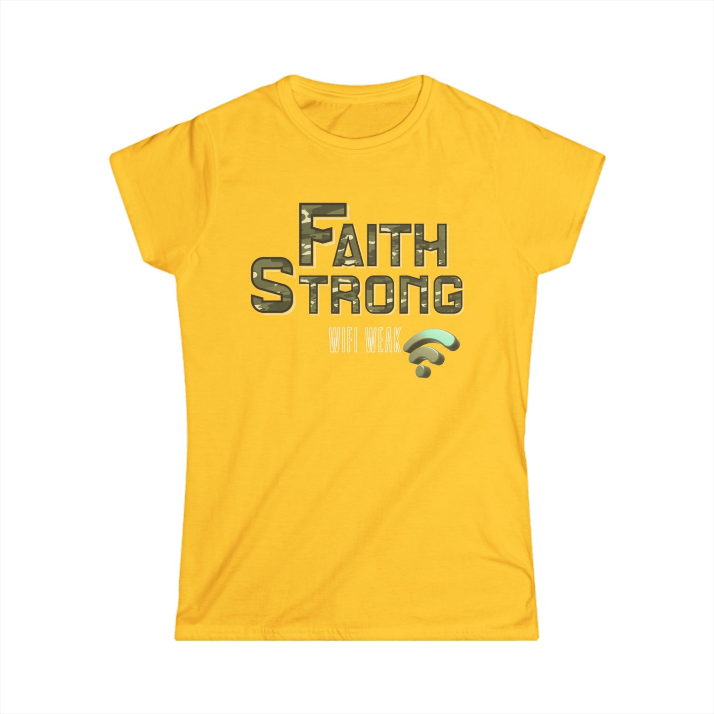 Faith Strong Women's Tee - Inspirational T-Shirt for Believers, Casual Top, Fitness Wear, Gift for Faith, Everyday Style