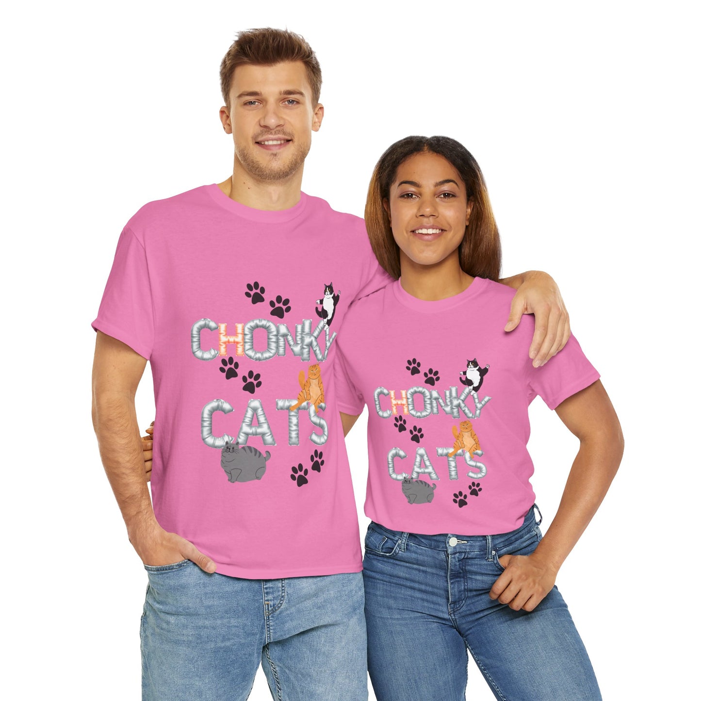 Chonk Cats Unisex Tee - Funny Pet Lovers Shirt, Cat Lover Gift, Humor Tee, Cute Animal Apparel, Gifts for Cat Owners