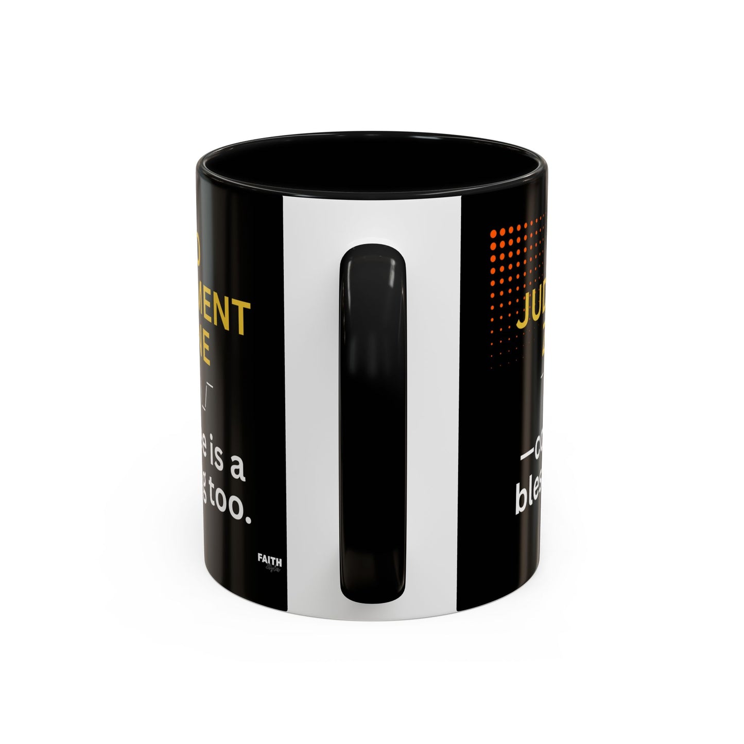 FaithStyles No Judgment Zone Coffee Mug, Funny Gift for Coffee Lovers, Unique Java Cup, Perfect for Birthdays, Inspirational Drinkware