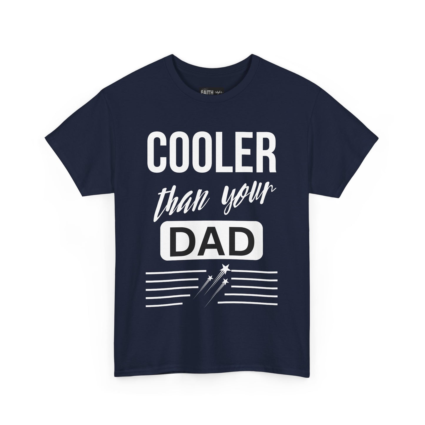 Cooler Than Your Dad Tee - Funny Gift for Dads, Unisex Cotton T-Shirt, Father's Day, Birthday, Casual Wear, Gift for Him, Dad Humor