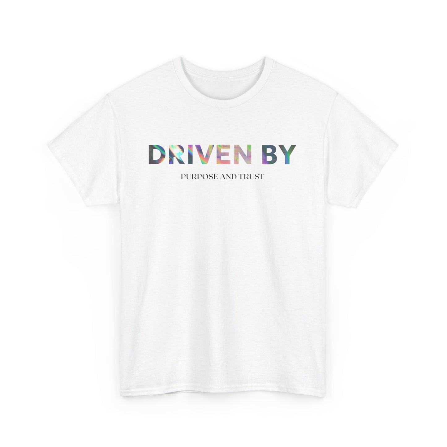 Driven By Inspiration Unisex Heavy Cotton Tee, Motivational Shirt, Casual Wear, Gift Idea for Friends, Positive Vibes, Everyday Style