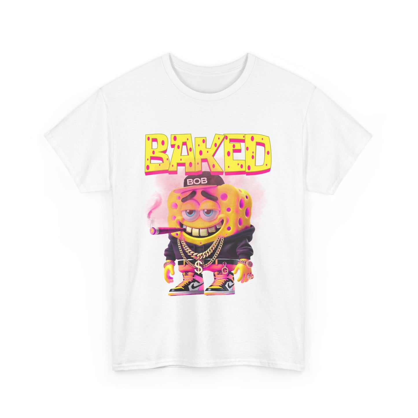 Baked Bob Unisex Heavy Cotton Tee - Fun Graphic Tee for Casual Wear