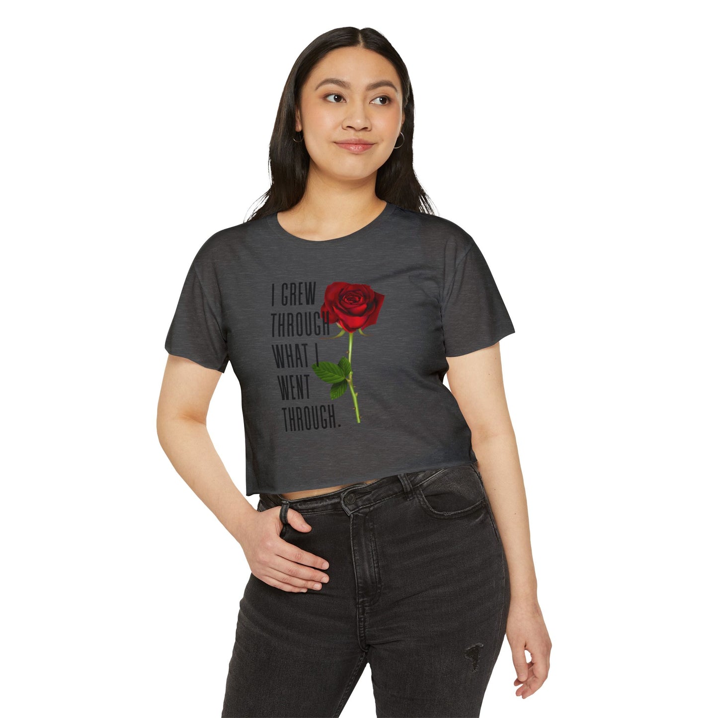 Empowering Women's Festival Crop Top, Inspirational Shirt, Gift for Her, Summer Fashion, Bohemian Style, Affirmation Tee