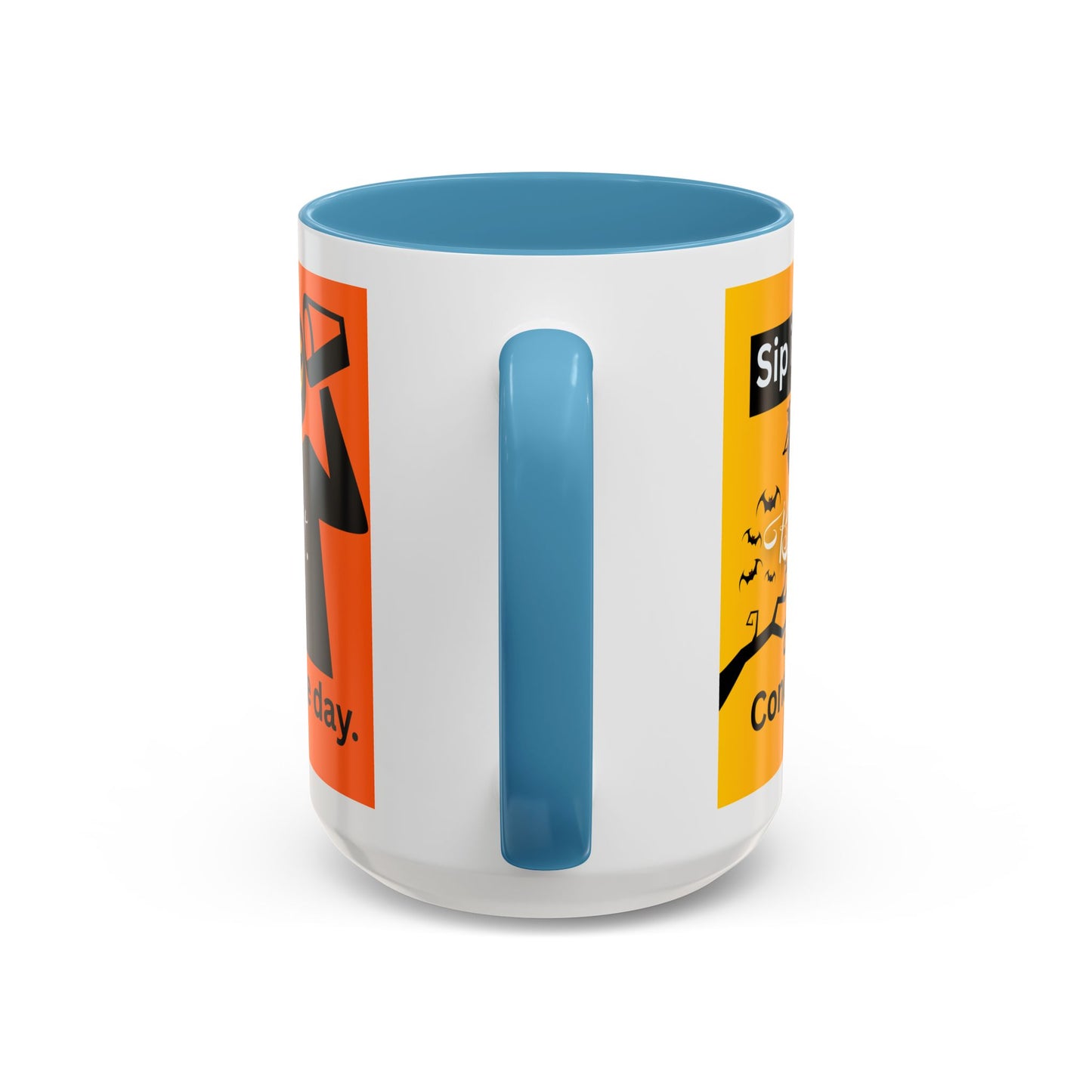 Halloween-Themed Coffee Mug, Sip It Believe It Conquer the Day, Fall Decor, Gift for Pumpkin Lovers, Autumn Kitchenware