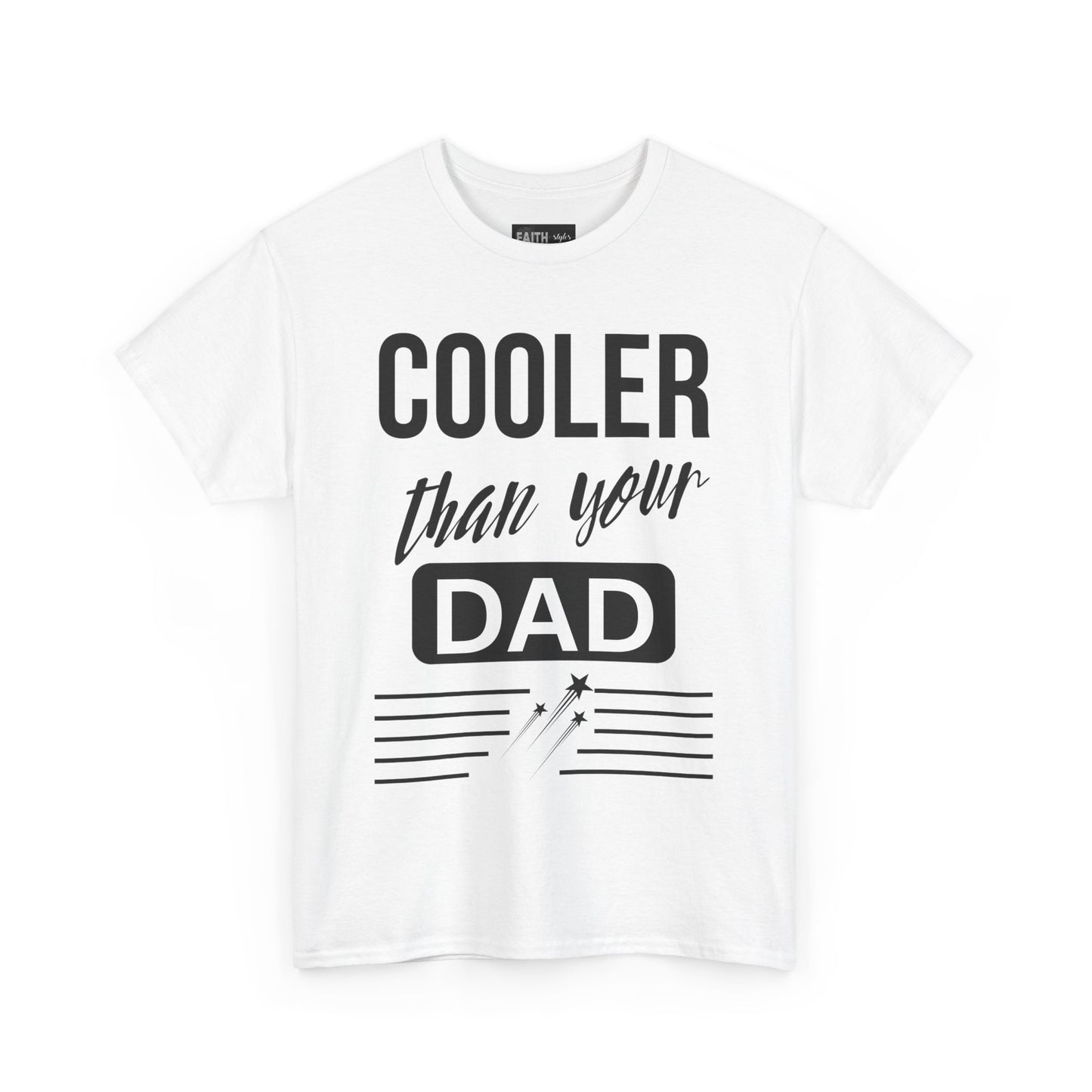 Cooler Than Your Dad Tee - Funny Gift for Dads, Unisex Cotton T-Shirt, Father's Day, Birthday, Casual Wear, Gift for Him, Dad Humor
