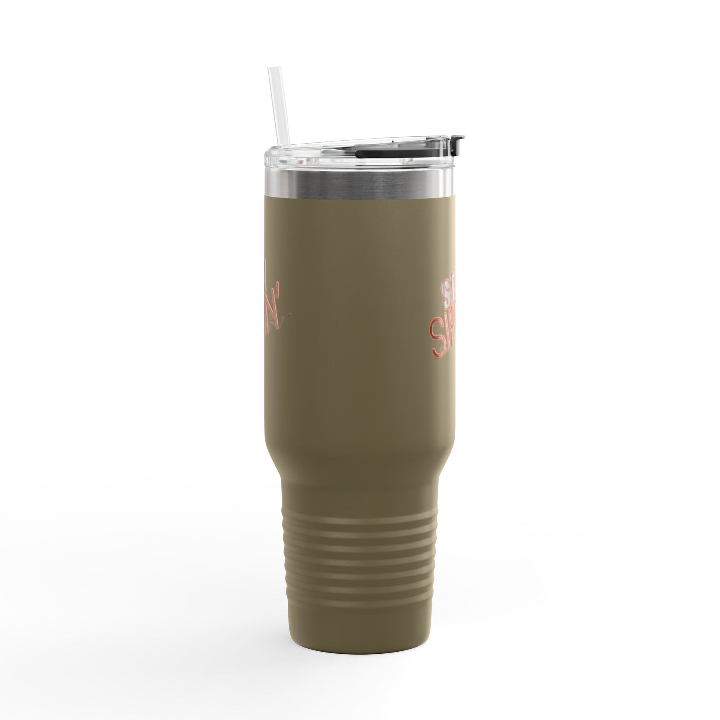 Insulated Travel Mug for On-the-Go, Stay Sippin' Coffee Cup, 40oz Beverage Tumbler, Perfect for Road Trips, Gifts for Her, Summer Travel